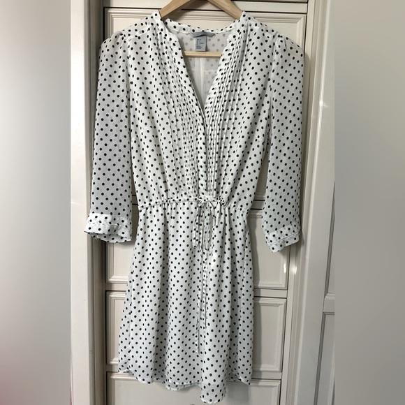 H&M Black & White Polka Dot Dress‎ – Size 4 - Picture 1 of 4